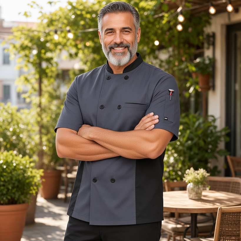 Men’s Short Sleeve Chef Coat