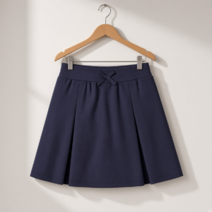 Girls Pull-On Pleated School Skirt